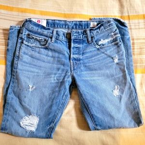 Abercrombie 32x30 ripped jeans